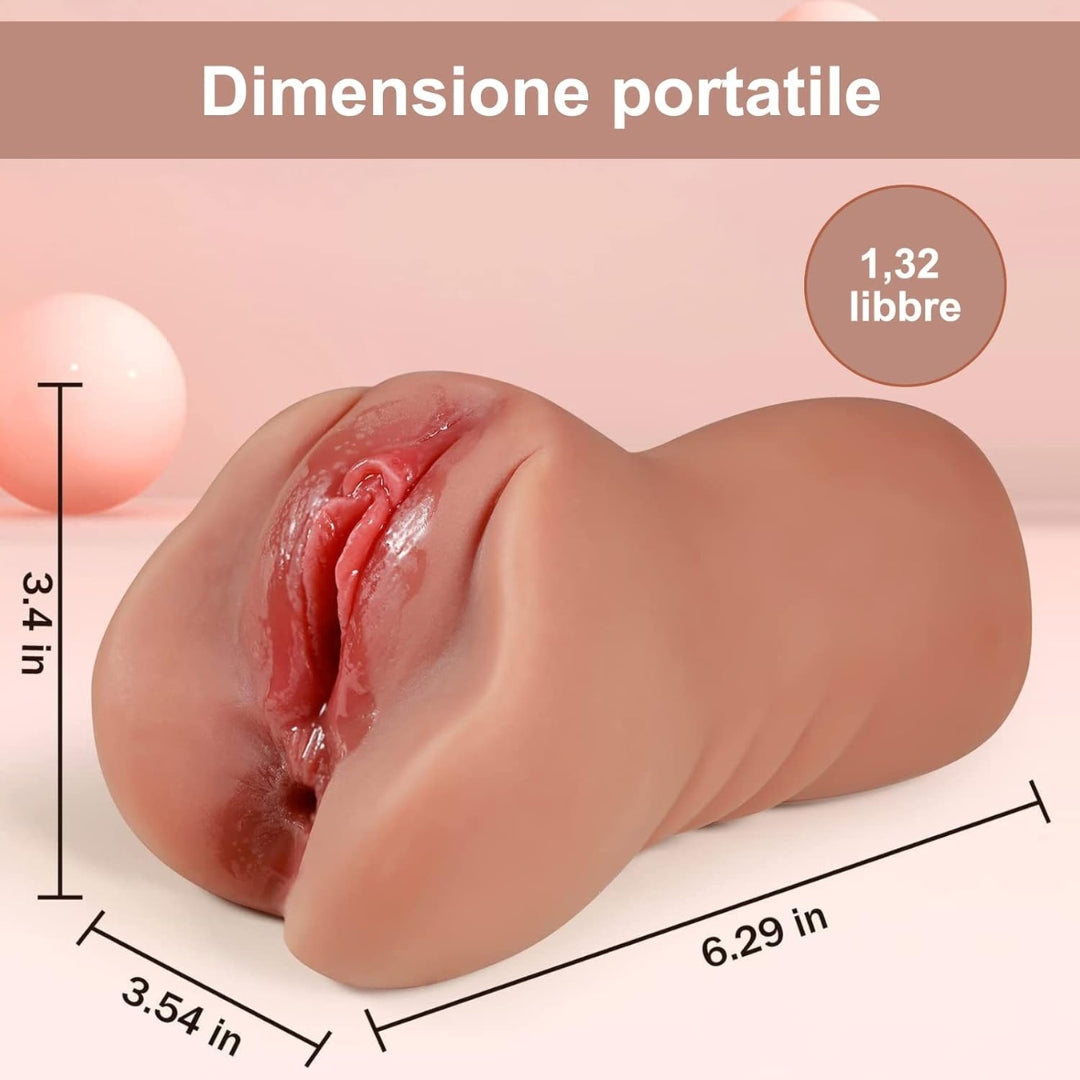 Lola – Vagina Realistica Tascabile 2-in-1